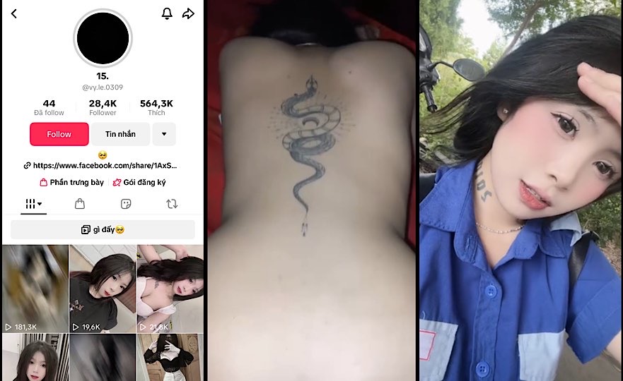 [Hot] Hot Tiktoker sinh viên Lê Vy hơn 20k follow bị anh bạn trai súc vật tung clip sau hậu chia tay doggy em rên như 1 con đĩ động dục