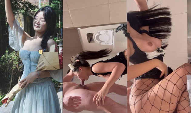 Thùy Dương các bạn chơi bên ngoài còn em lén lút làm tình trong phòng tắm