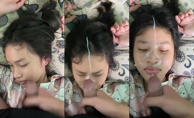 Cô bạn thân tuổi mới lớn xuất tinh lên mặt em chỉ sợ bắn vào lỗ mũi