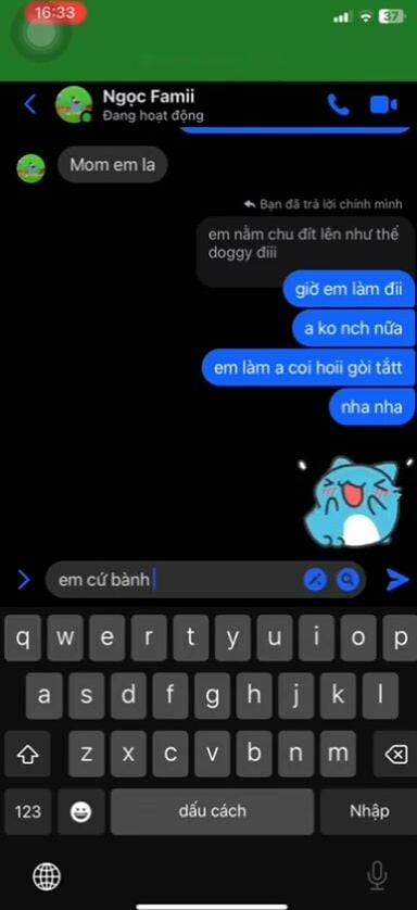 Bé Ngọc 2k5, múi mít non tơ thủ dâm