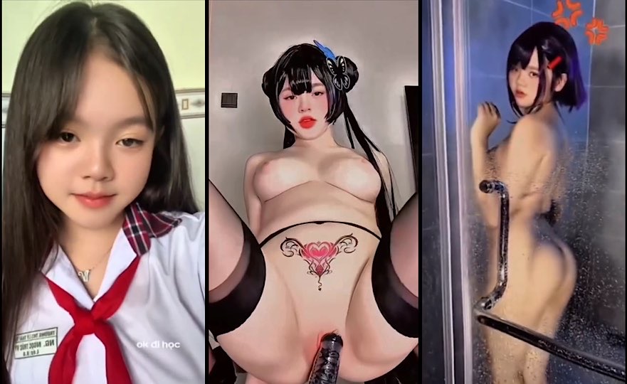 [Hot] Nguyễn Ngọc Trúc Vy Lý Thường Kiệt cosplay nhúng sextoy cực nứng. Còn bé mà vú to mông lồng bàn thế này thì chết các anh