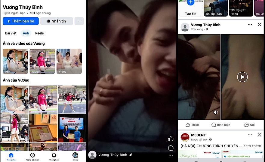 [Hot] Vương Thuý Quỳnh Vượt mức pickleball lỡ tay ấn nhầm đăng clip địt lên story FB úp thìa rên la cực dâm
