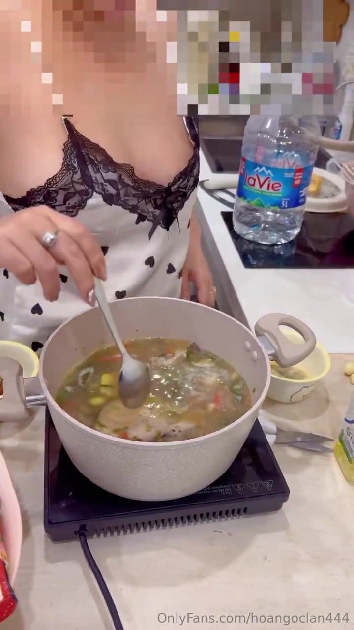 Mbbg Chubby Hoa ngọc lan, Nấu ăn cho Sinh viên Bóp nghịch Vú thủ dâm vú to